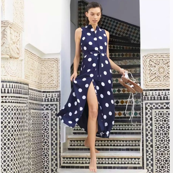 Banana Republic Dresses & Skirts - ✨BANANA REPUBLIC COLLECTION✨POLKA DOT MAXI DRESS